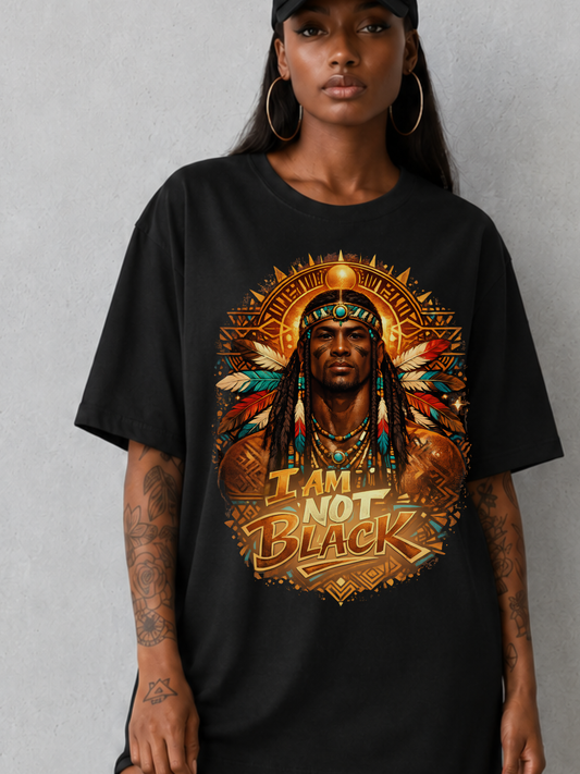IAM NOT BLACK - Unisex Oversized Boxy Tee