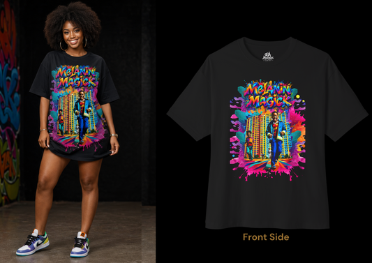 Melanin Magick “Original Carbon” Pop Art Oversized Tee