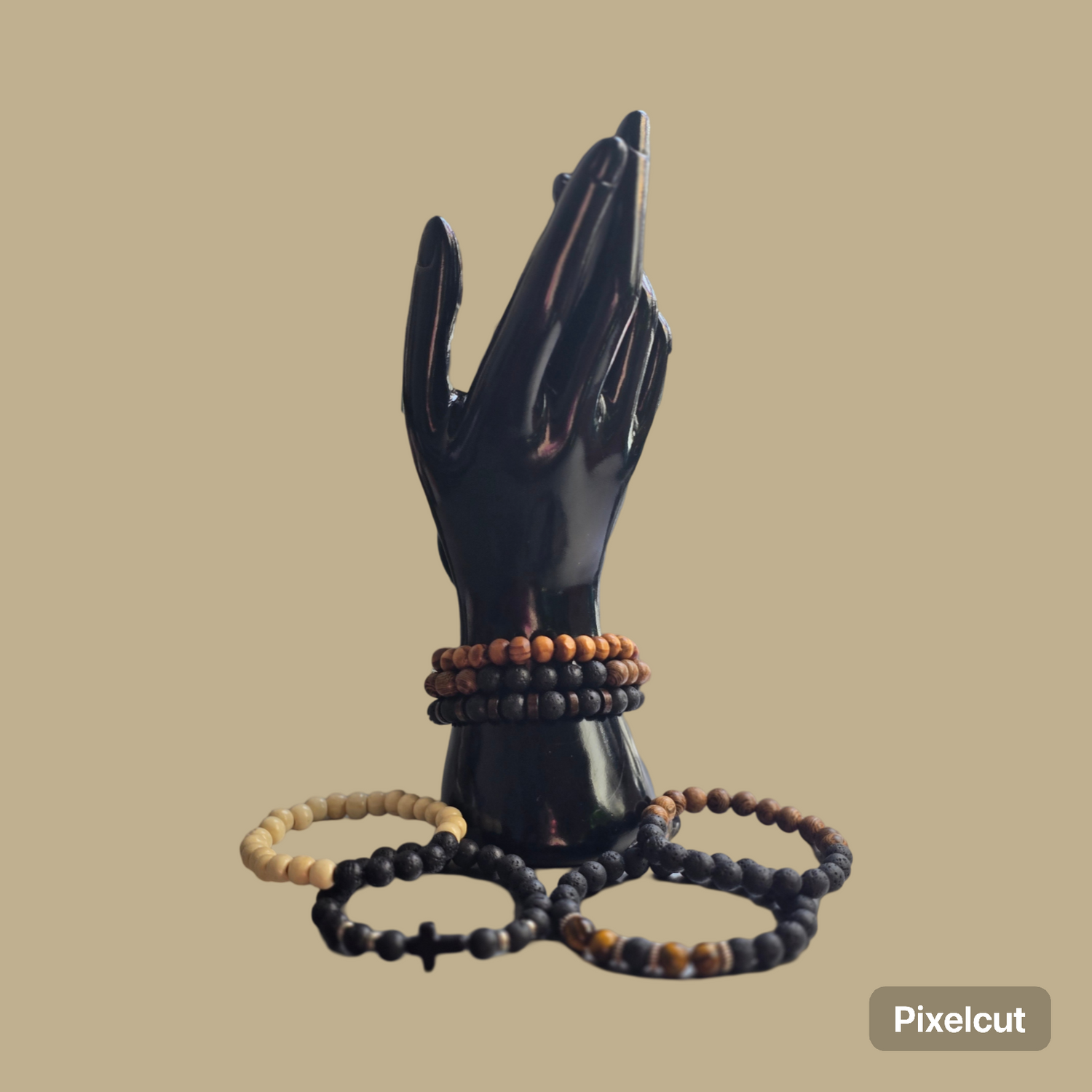 Elemental Lava & Wood Bead Bracelet Collection