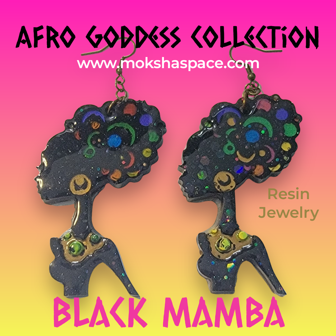 Black Mamba Earring Set