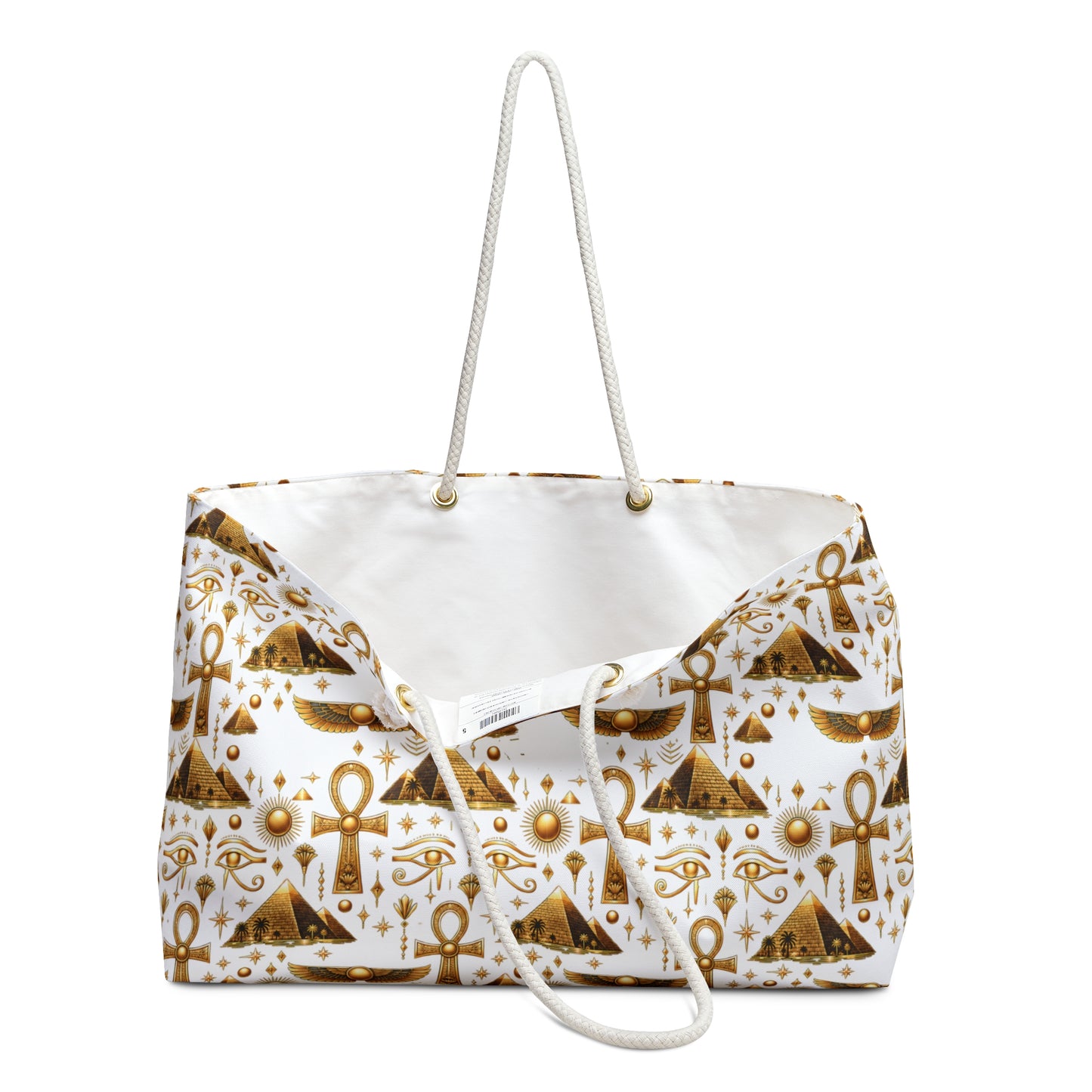 Egyptian Gold Ankh Weekender Bag