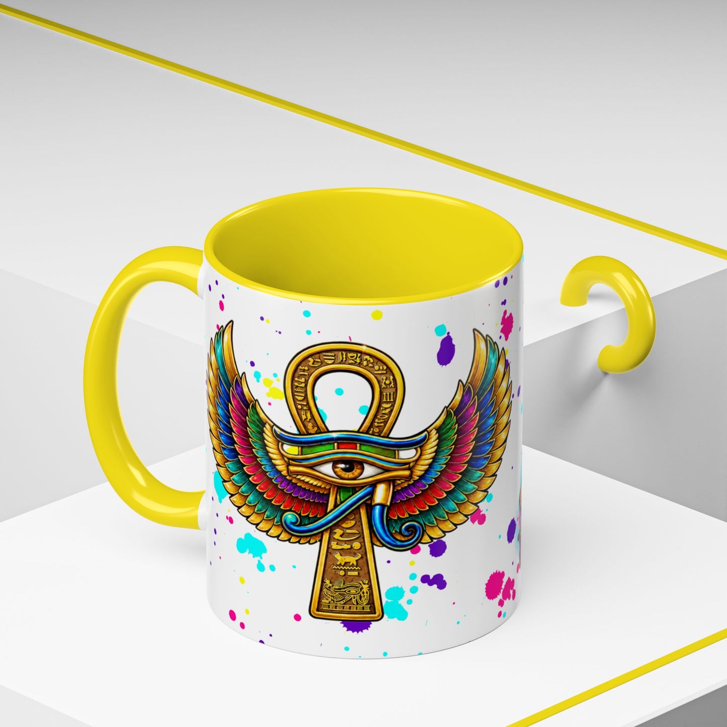 Stay Dangerous Graphic Coffee Mug — Colorful Graffiti-Style Accent Mug (11/15oz)