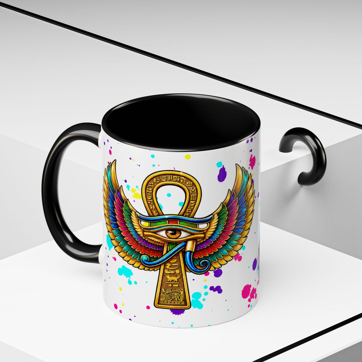 Stay Dangerous Graphic Coffee Mug — Colorful Graffiti-Style Accent Mug (11/15oz)