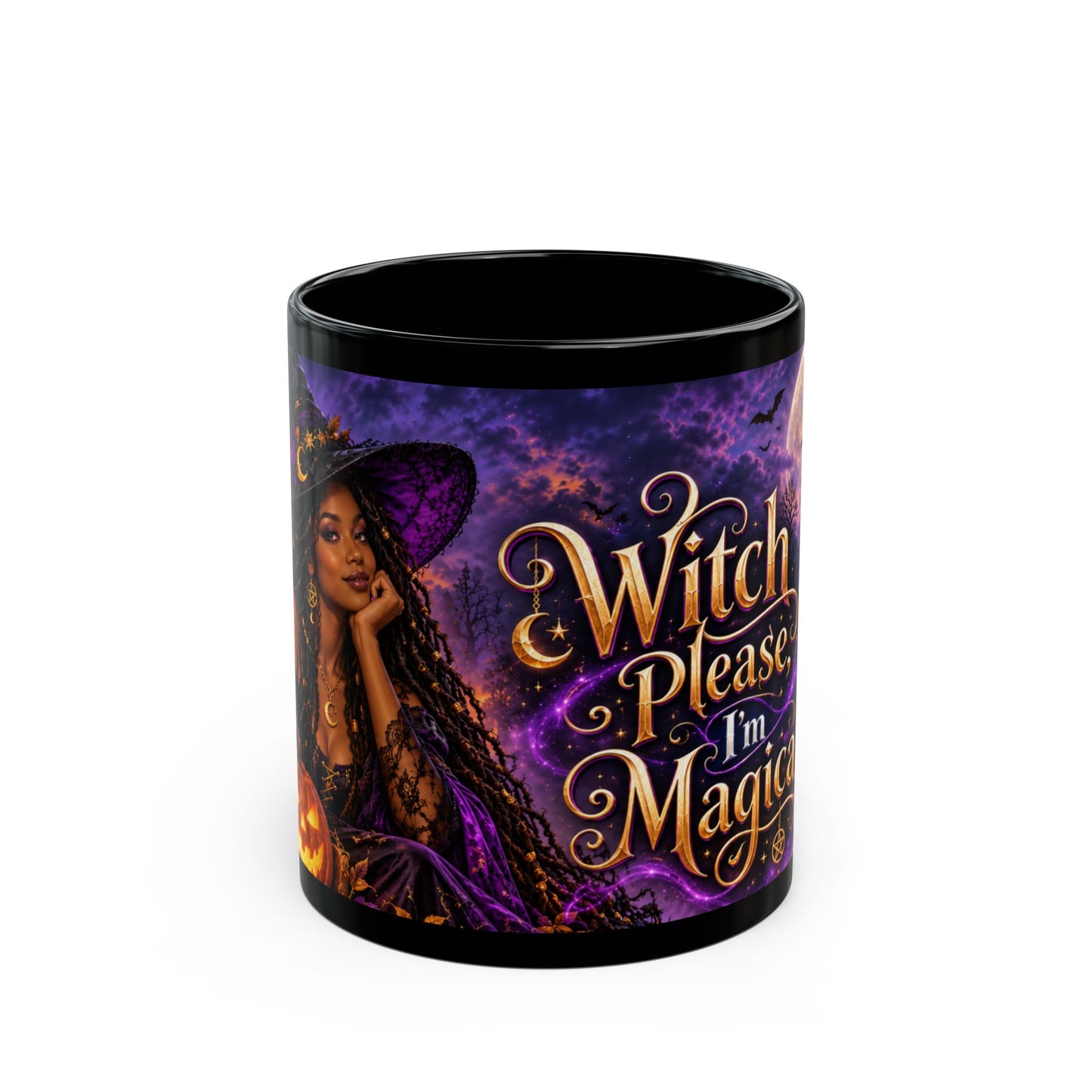 Witch Please I'm Magical Mug — Halloween Black Coffee Cup