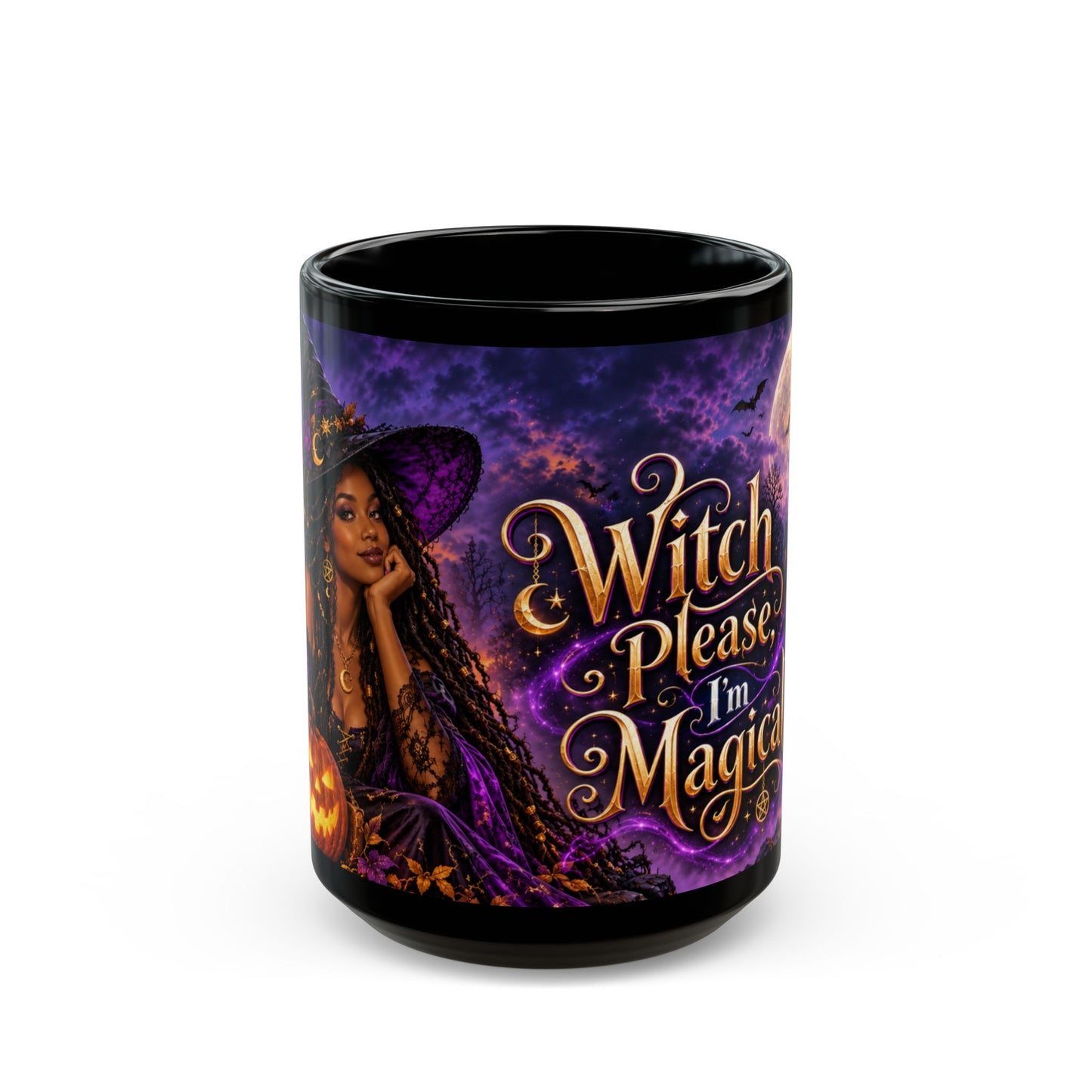 Witch Please I'm Magical Mug — Halloween Black Coffee Cup