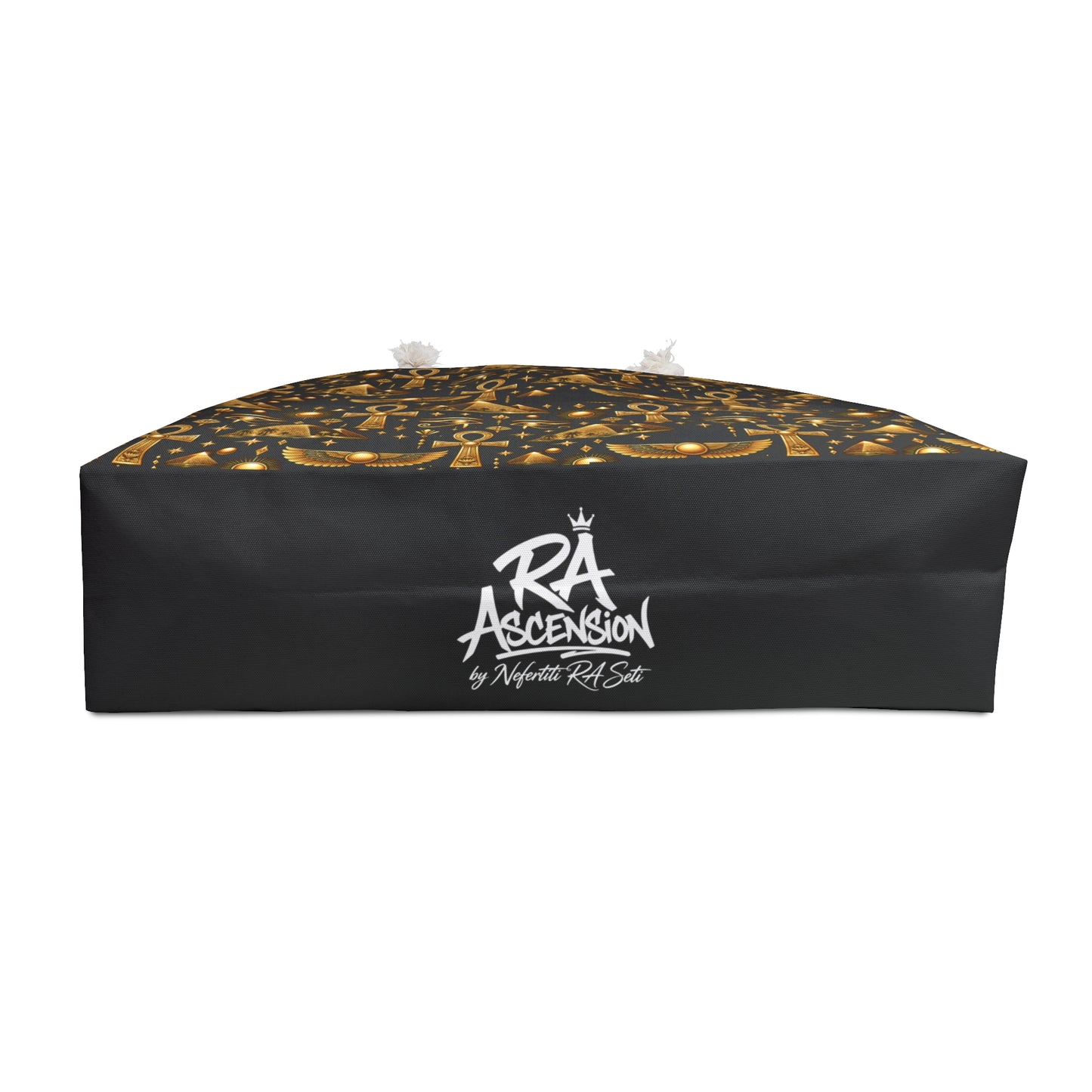 Egyptian Gold Pattern Weekender Bag — Ankh & Pyramid Travel Tote