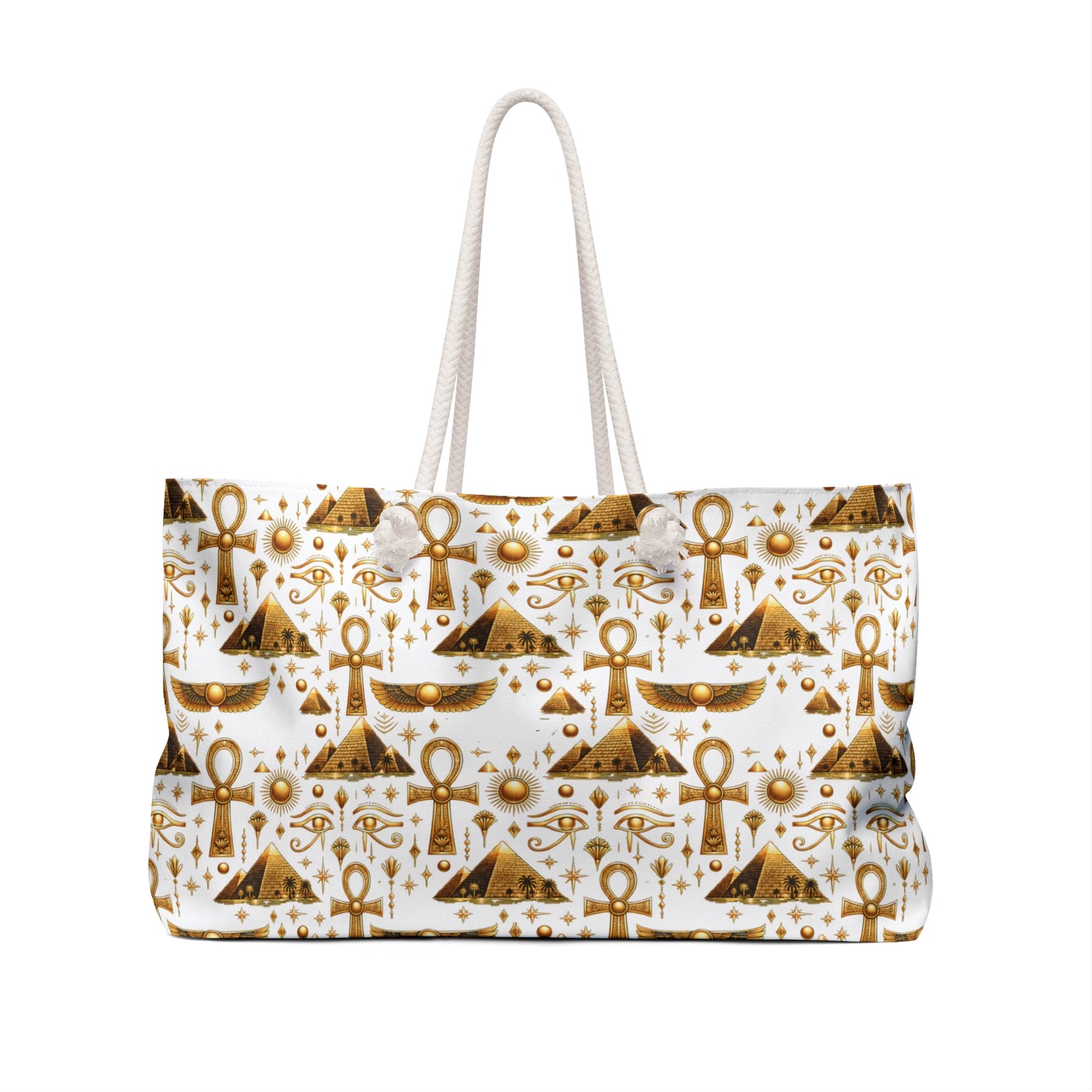 Egyptian Gold Ankh Weekender Bag