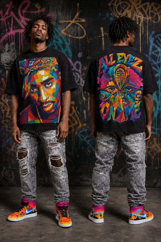 All Eyez On Me - Pop Art Oversized Tee