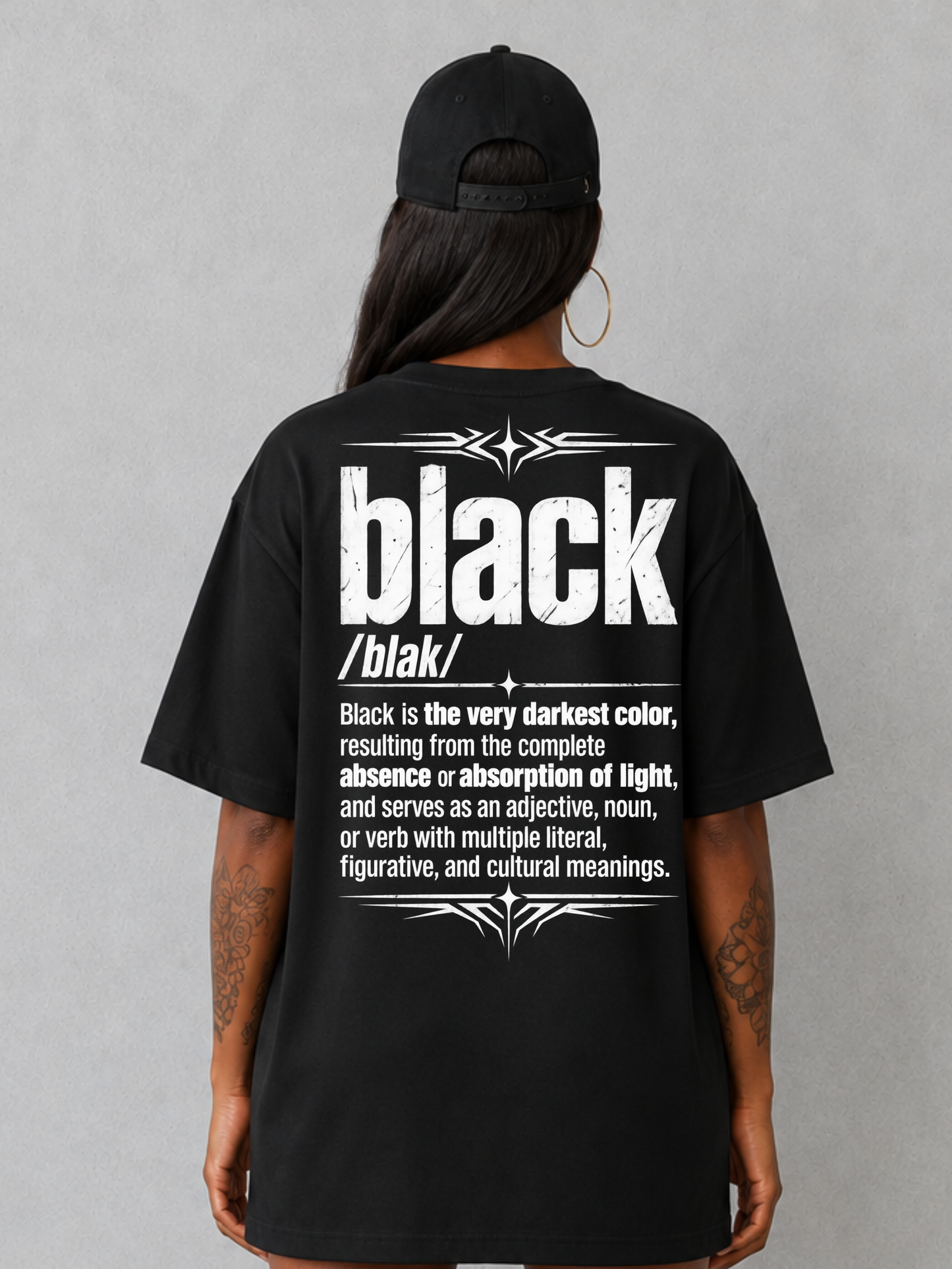 IAM NOT BLACK - Unisex Oversized Boxy Tee