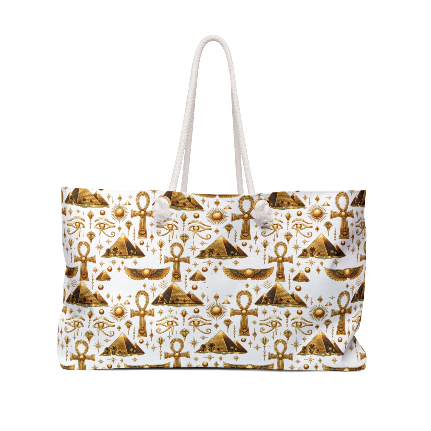 Egyptian Gold Ankh Weekender Bag