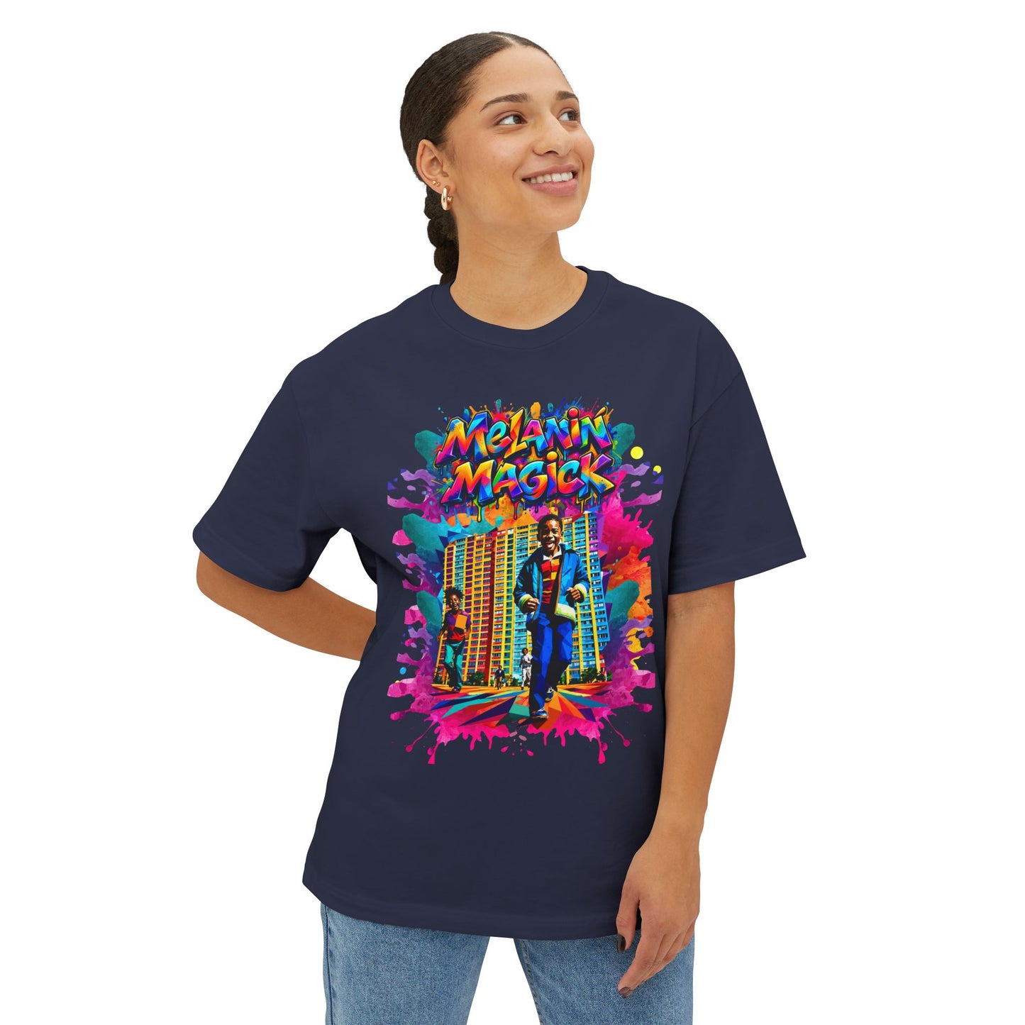 Melanin Magick “Original Carbon” Pop Art Oversized Tee