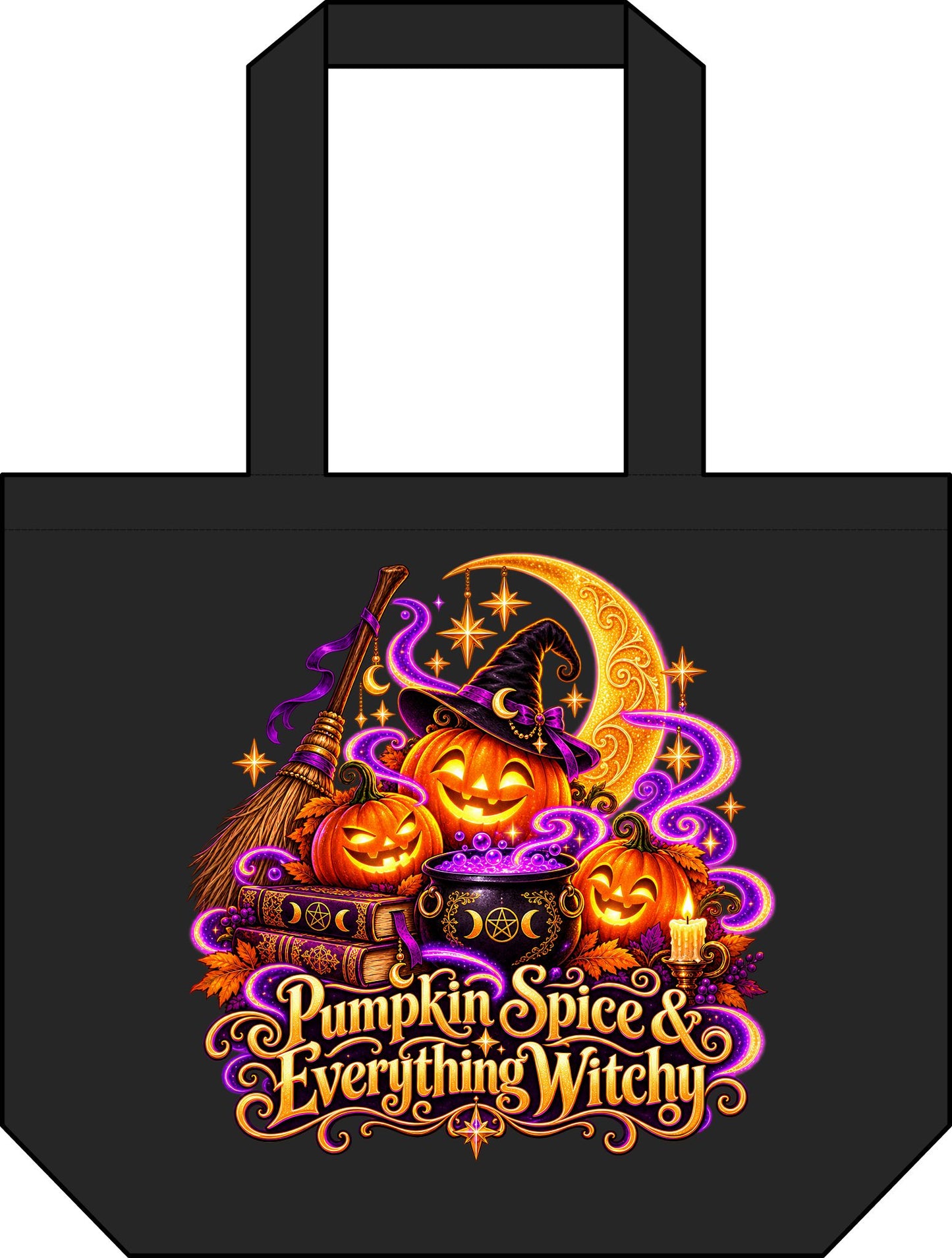 Pumpkin Spice & Everything Witchy Tote