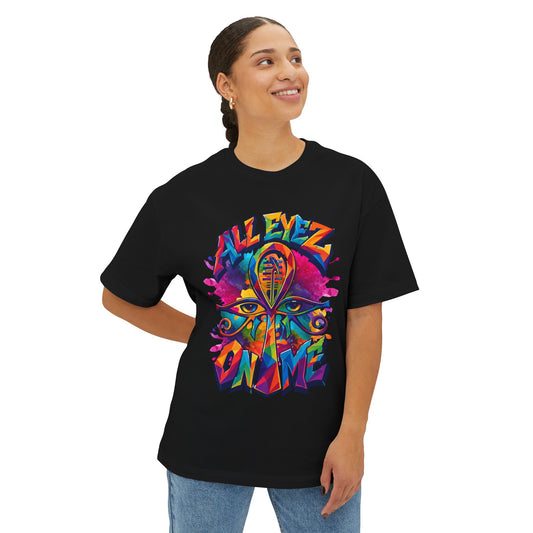 Colorful Egyptian Ankh Graphic Tee — "All Eyez On ME" Urban Streetwear