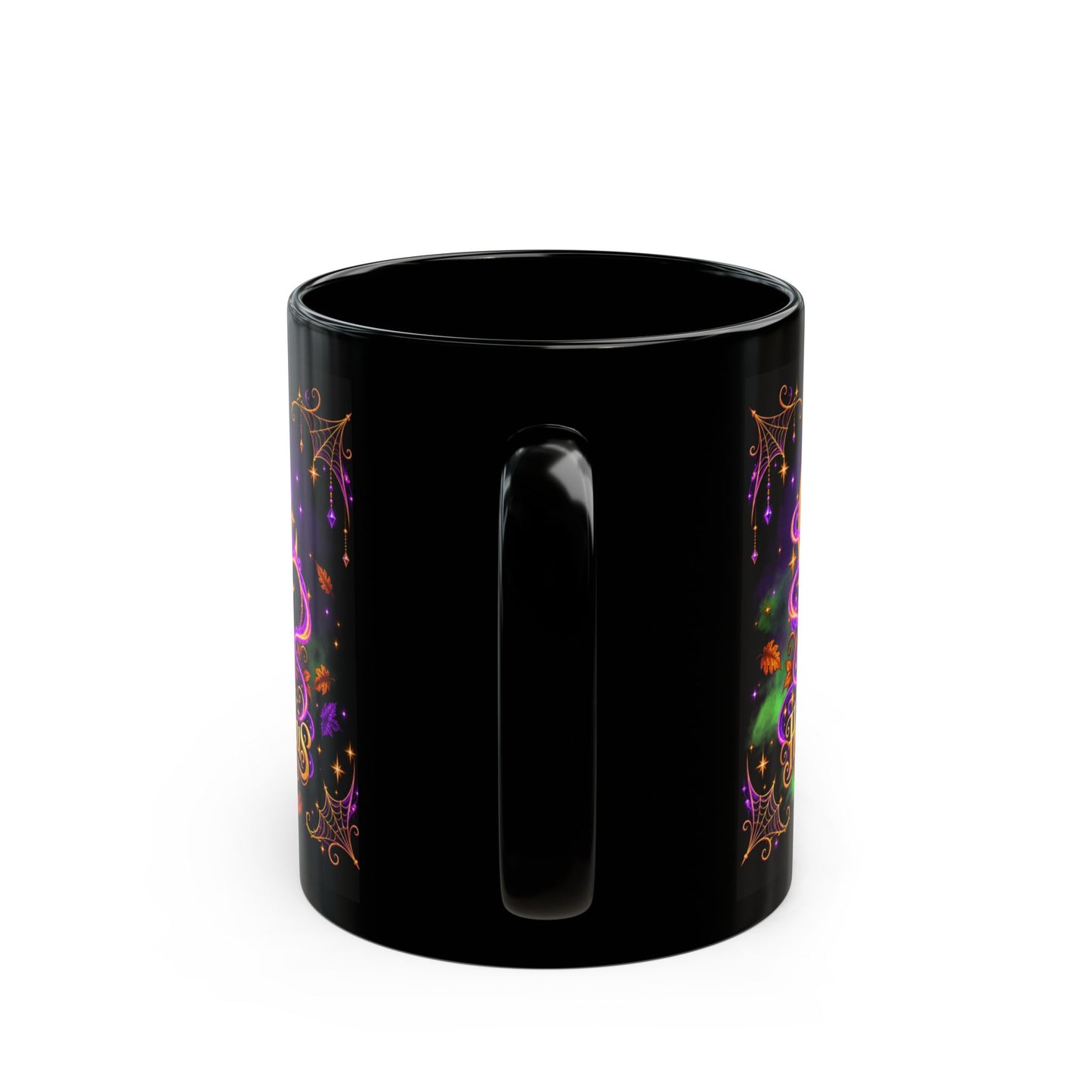 A Little Hocus Pocus Black Cat Mug — Halloween Witchy Coffee Cup (11oz/15oz)