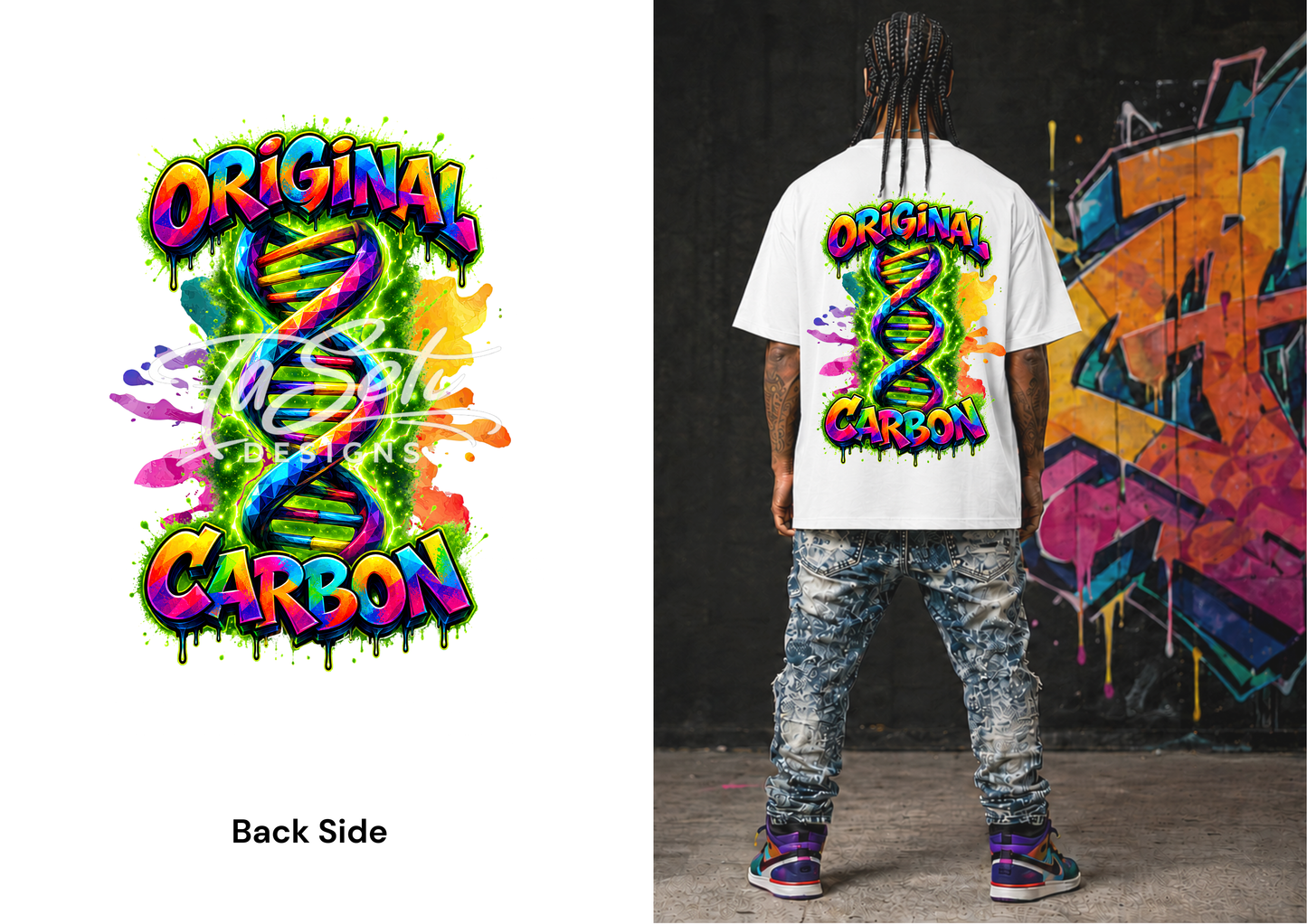 Melanin Magick “Original Carbon” Unisex Pop Art Oversized Tee