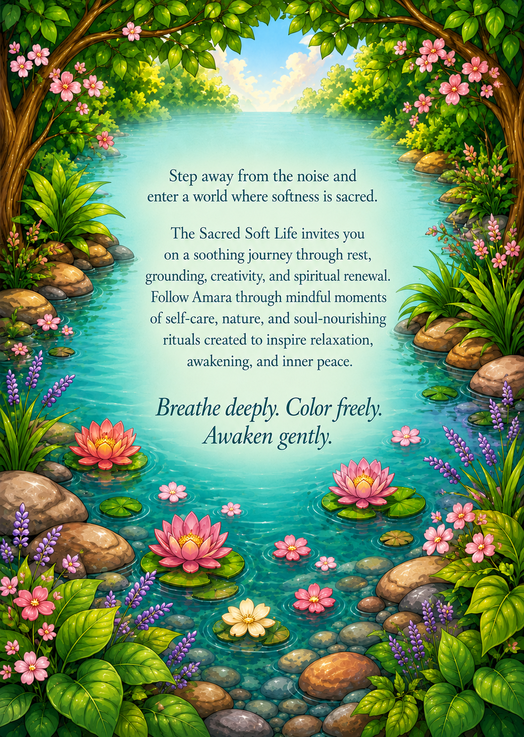 The Sacred Soft Life™ Digital Coloring Book | Stress Relief & Spiritual Renewal