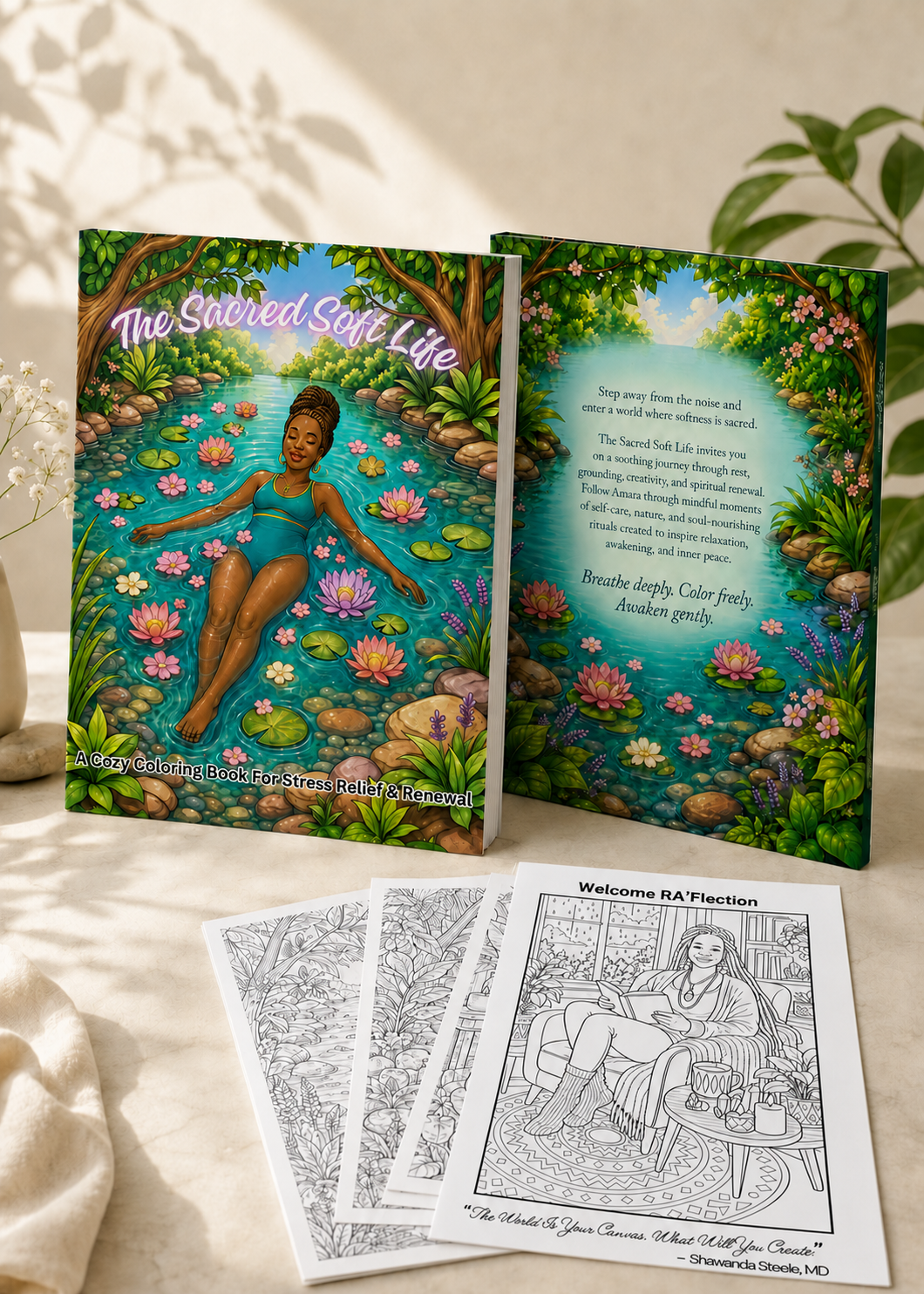 The Sacred Soft Life™ Digital Coloring Book | Stress Relief & Spiritual Renewal