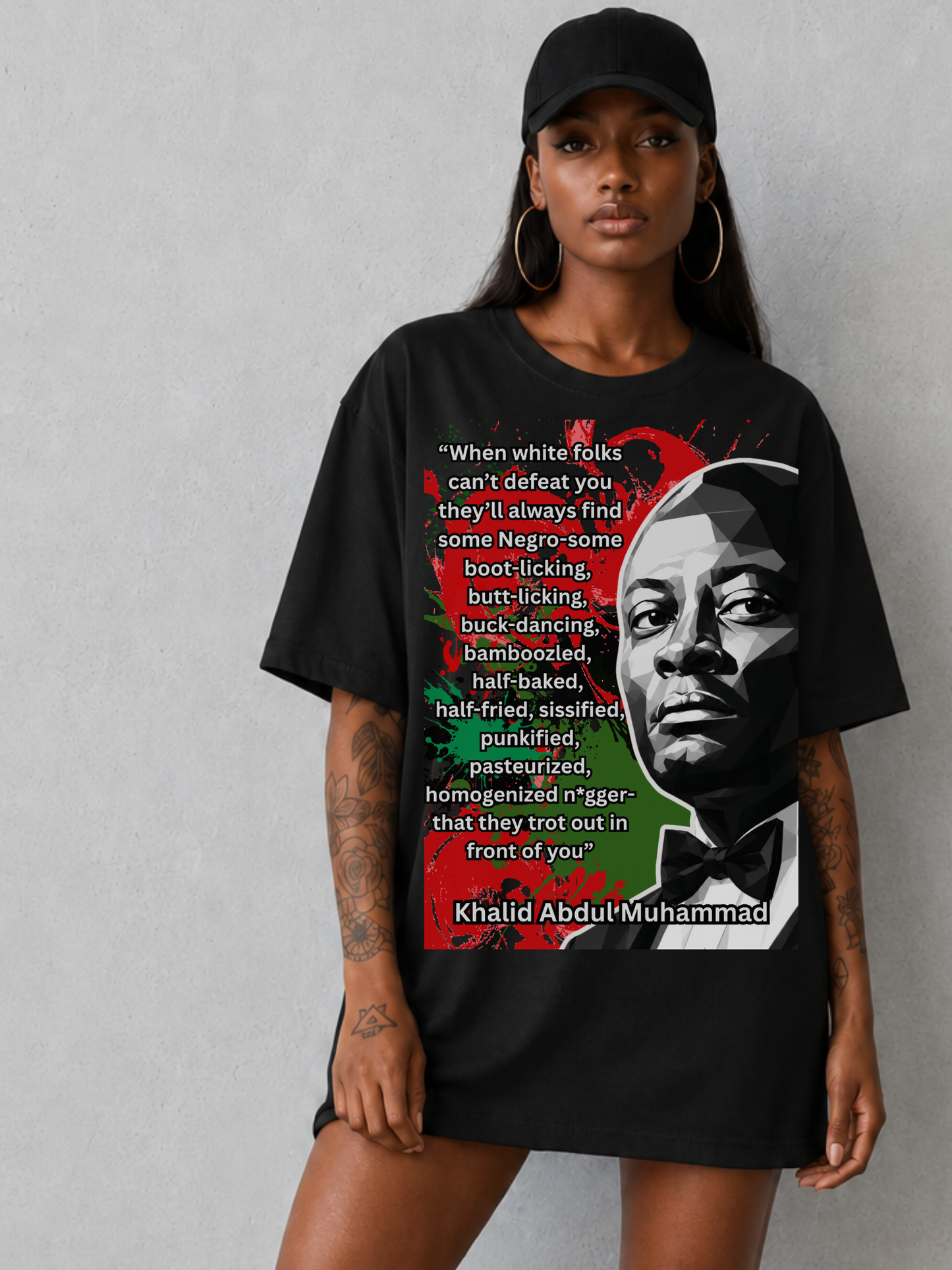 Khalid Abdul Muhammad — Power of the Spoken Word Tee