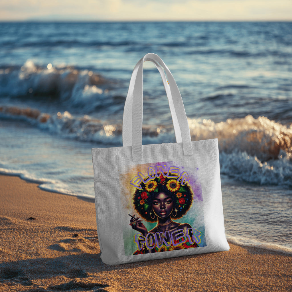 "Flower Power" Canvas Tote Bag