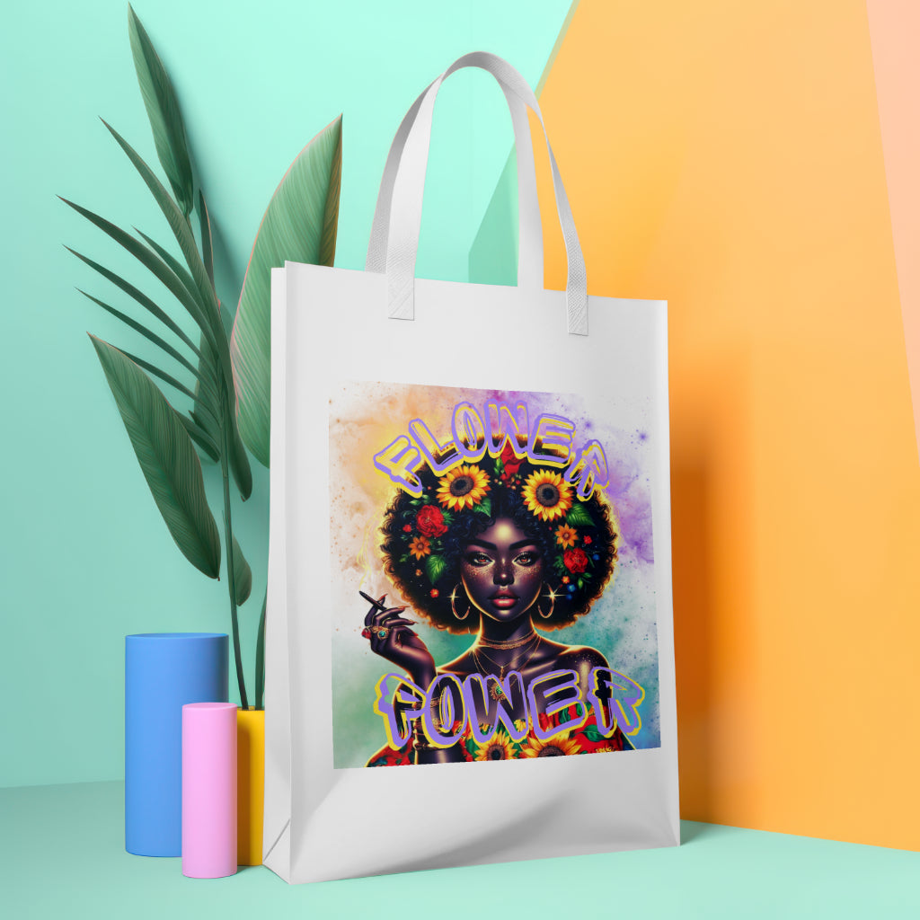 "Flower Power" Canvas Tote Bag