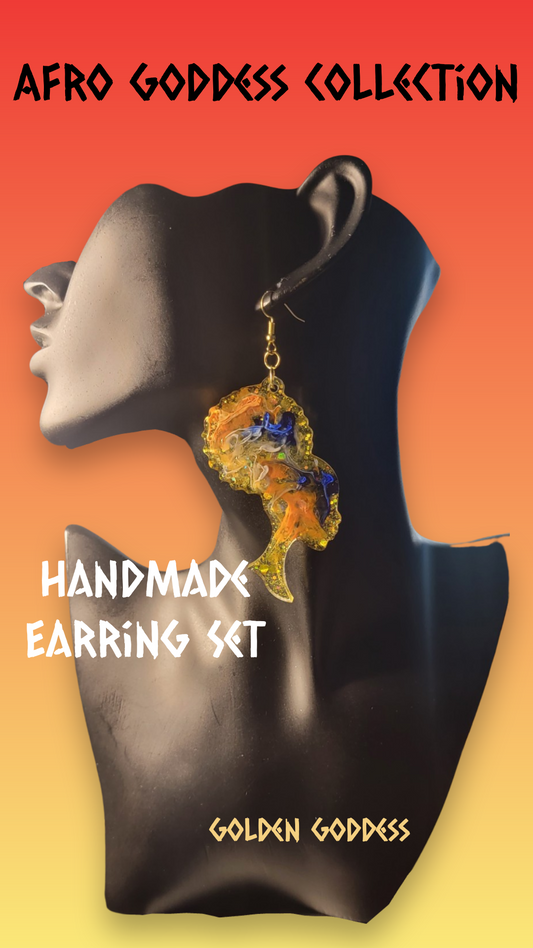 Golden Goddess Earring Set