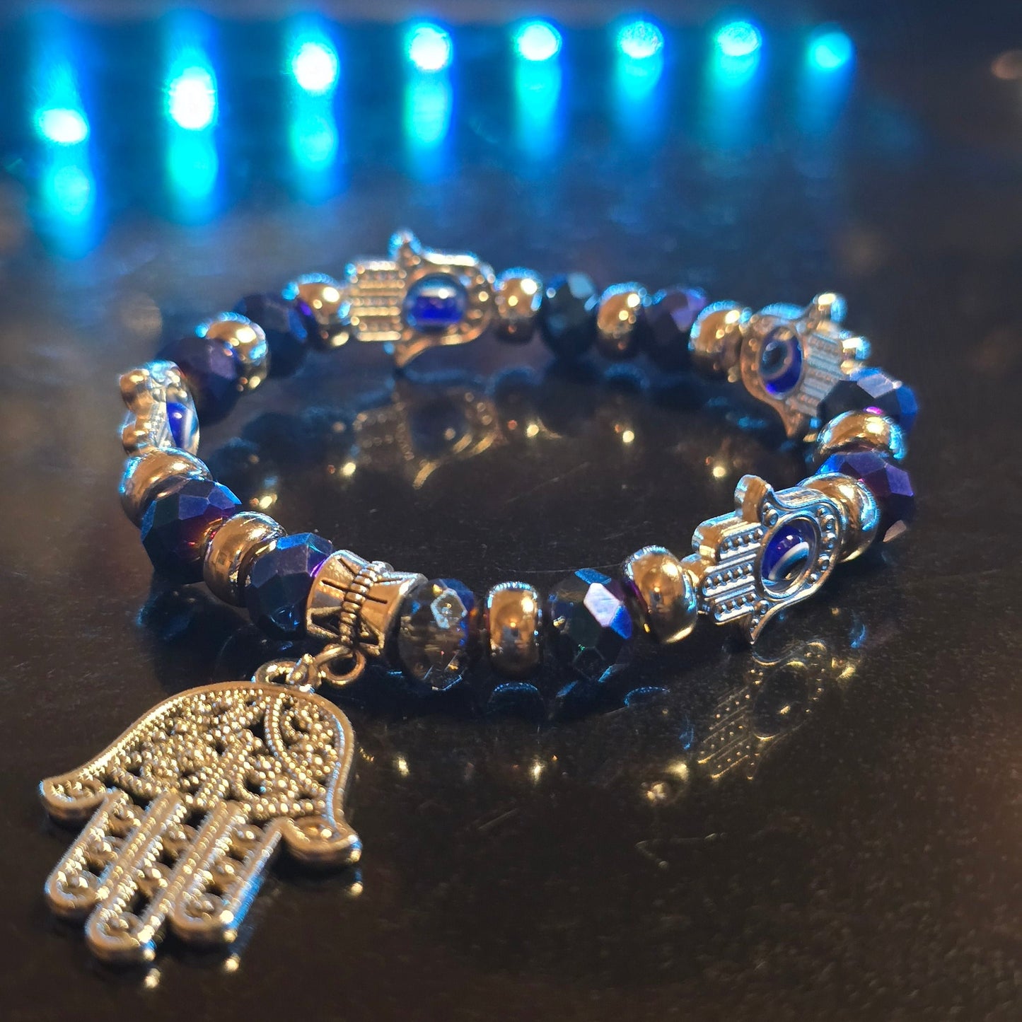 Crystal Evil Eye Protection Charm Bracelet Collection