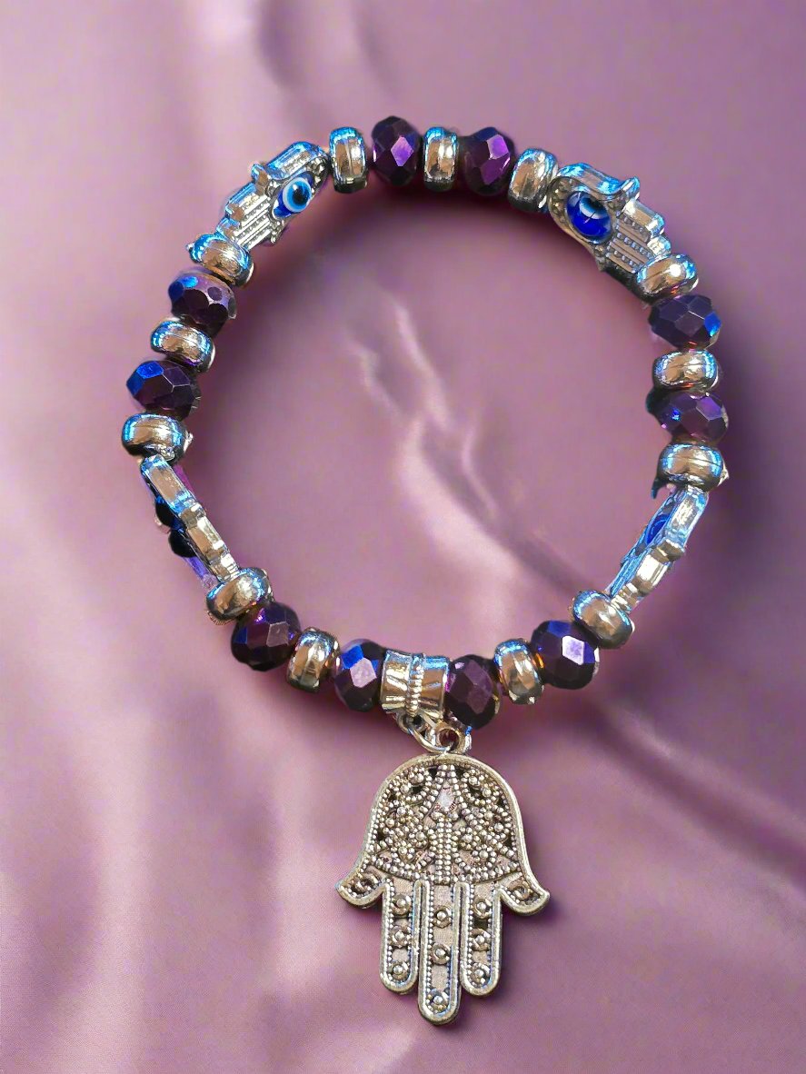 Crystal Evil Eye Protection Charm Bracelet Collection