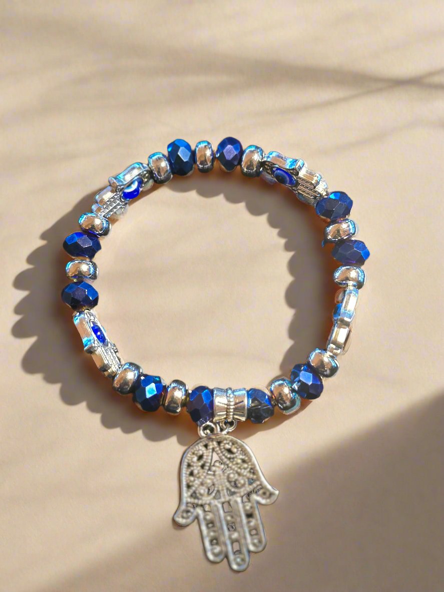 Crystal Evil Eye Protection Charm Bracelet Collection