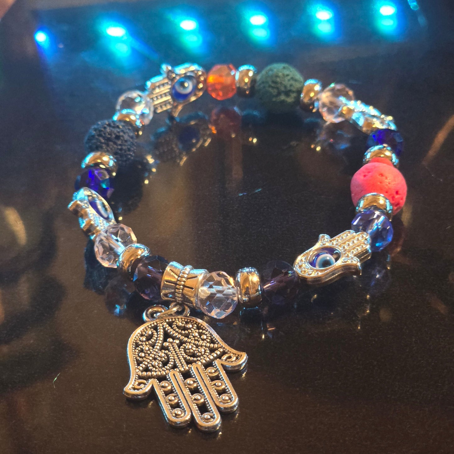 Crystal Evil Eye Protection Charm Bracelet Collection