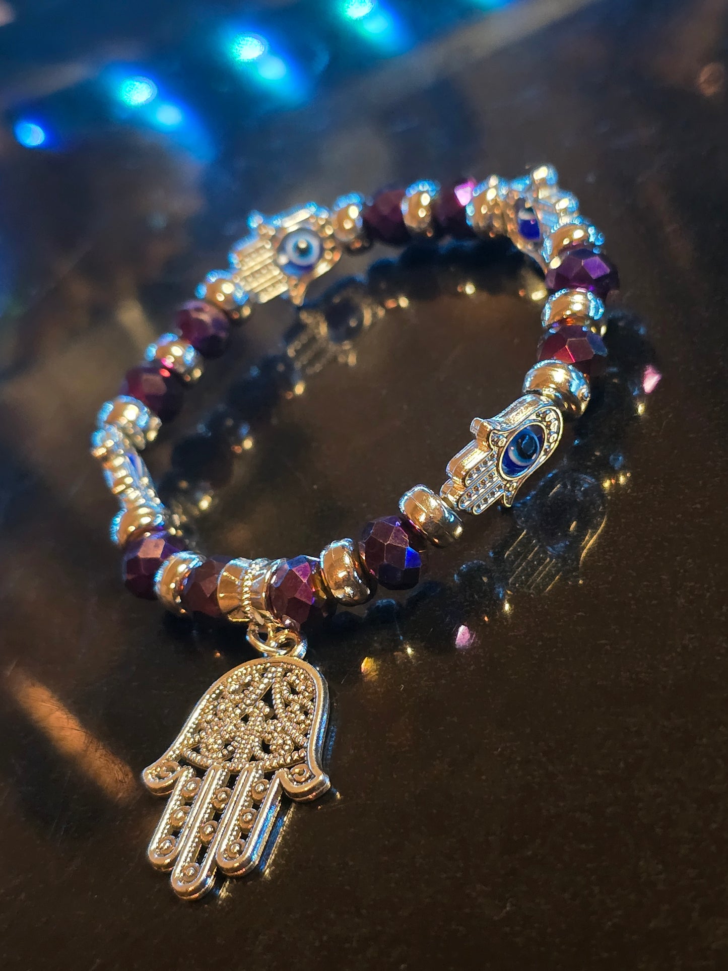 Crystal Evil Eye Protection Charm Bracelet Collection