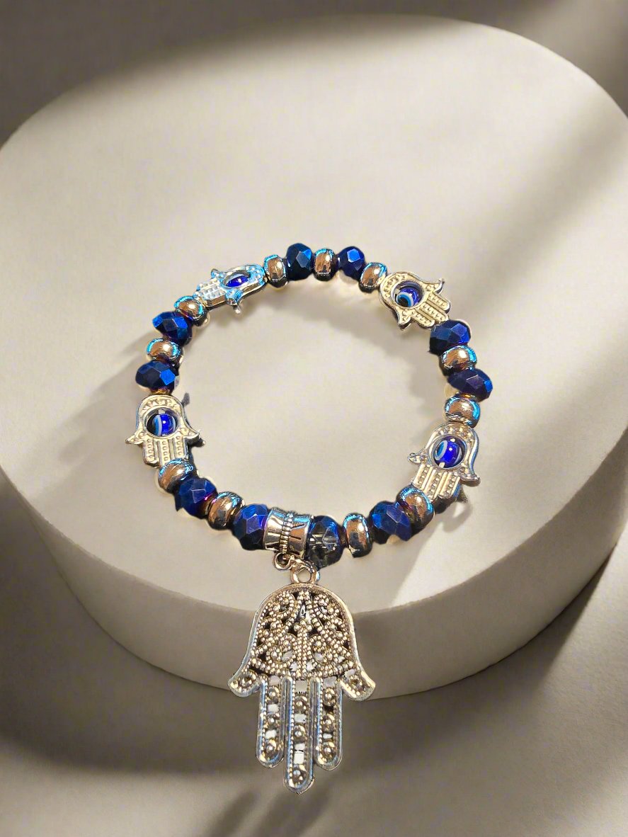 Crystal Evil Eye Protection Charm Bracelet Collection