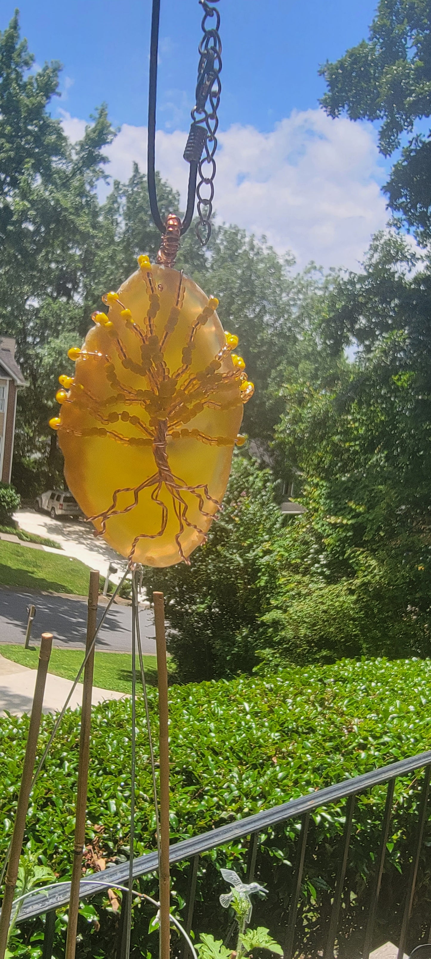 Yellow Agate Orisha Oshun Themed Tree of Life