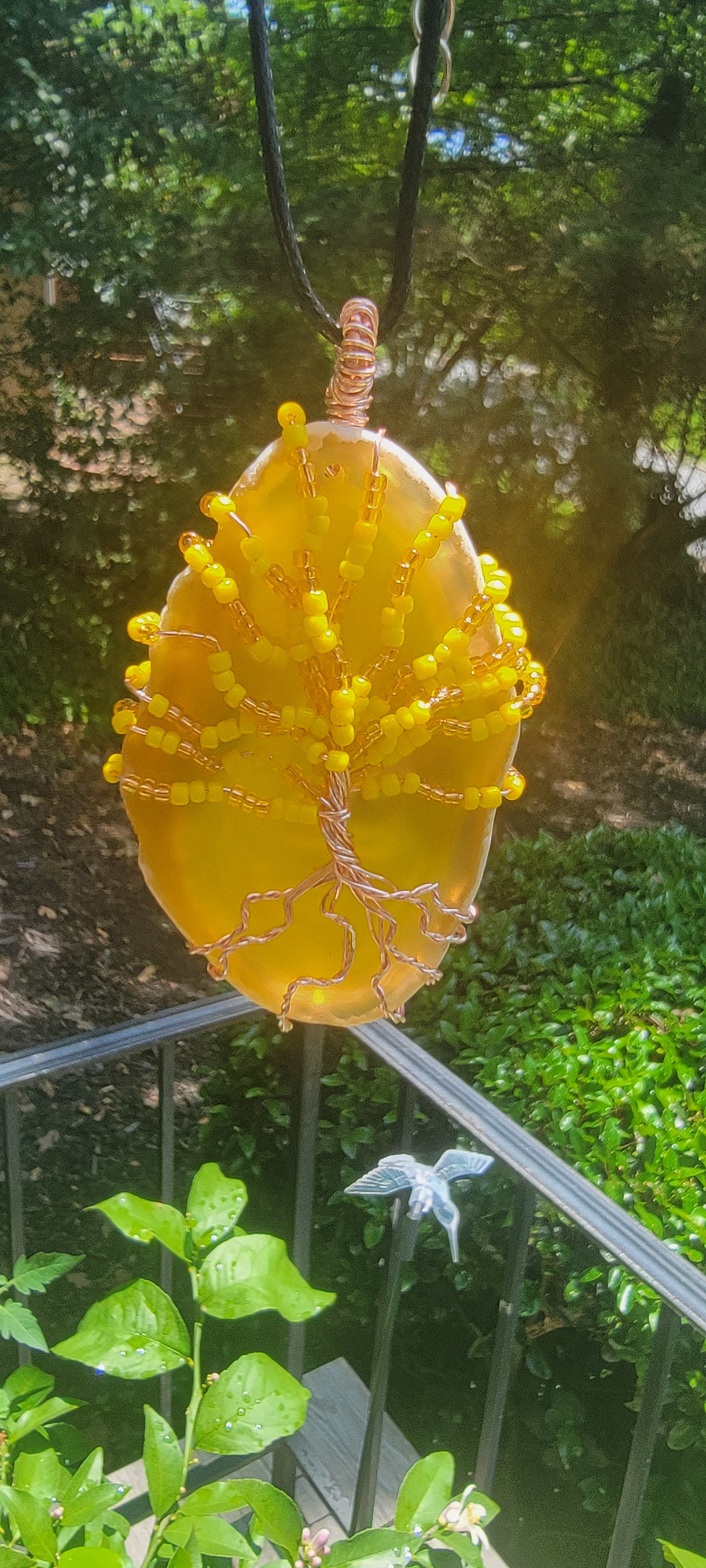 Yellow Agate Orisha Oshun Themed Tree of Life