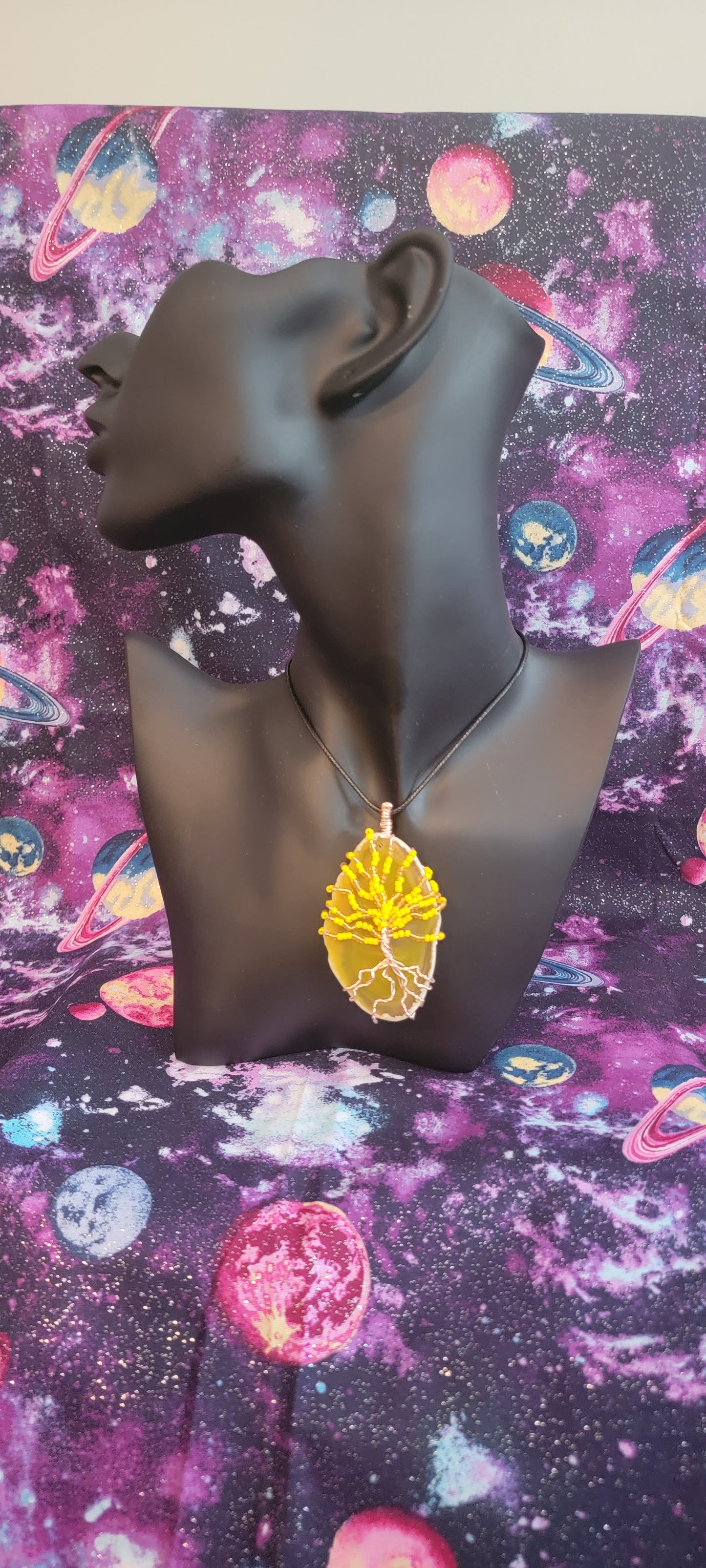 Yellow Agate Orisha Oshun Themed Tree of Life